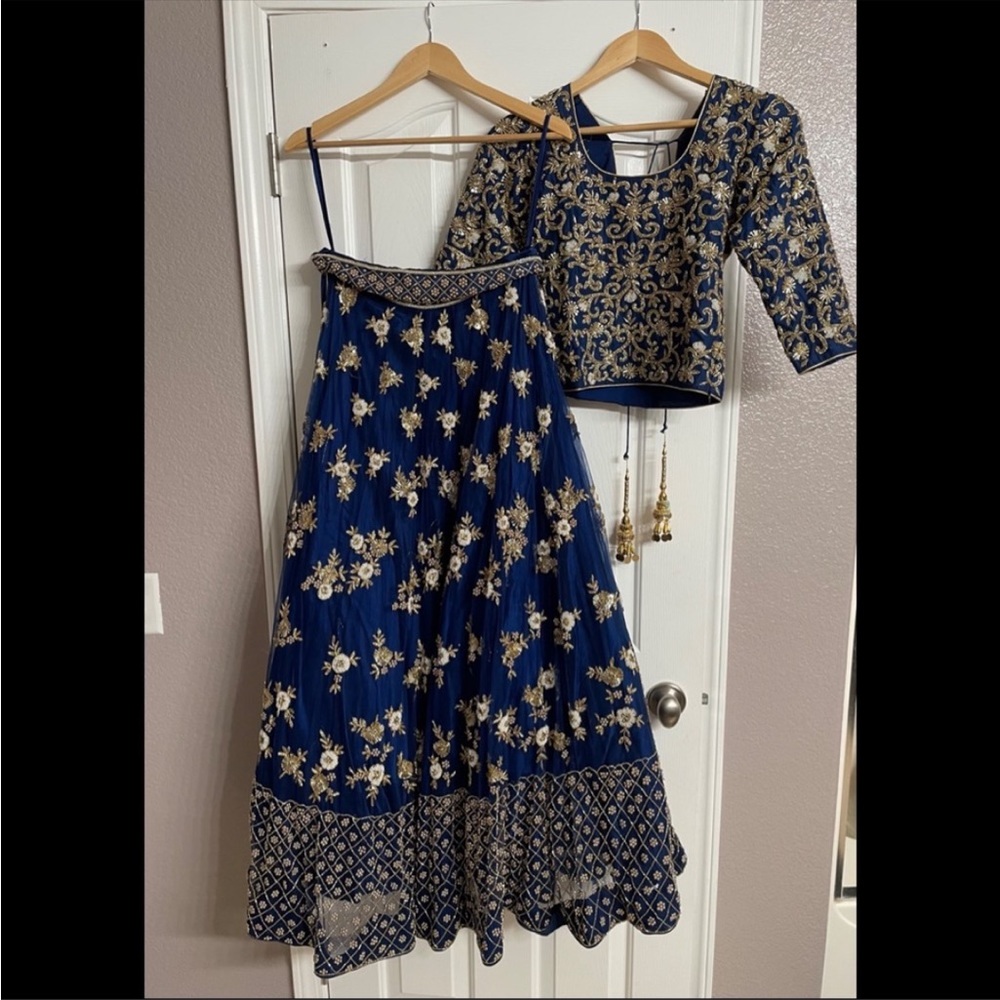 Blue lehenga